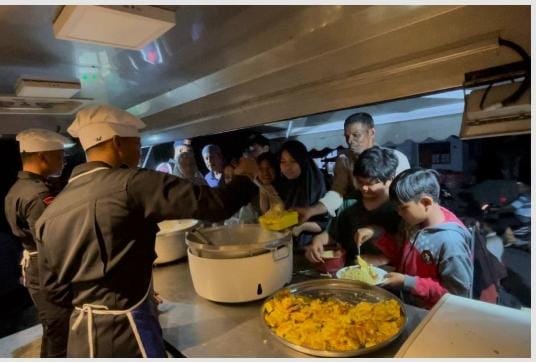 Akses Terputus dan Medan Berat : Polri Maksimalkan Posko, Internet, dan Dapur Lapangan