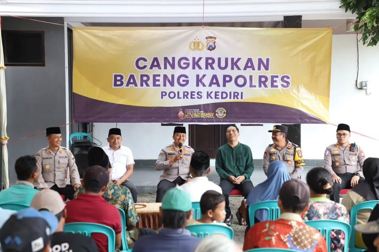 Cangkrukan Bareng, Kapolres Kediri Hadirkan Ruang Dialog yang Akrab Bersama Masyarakat